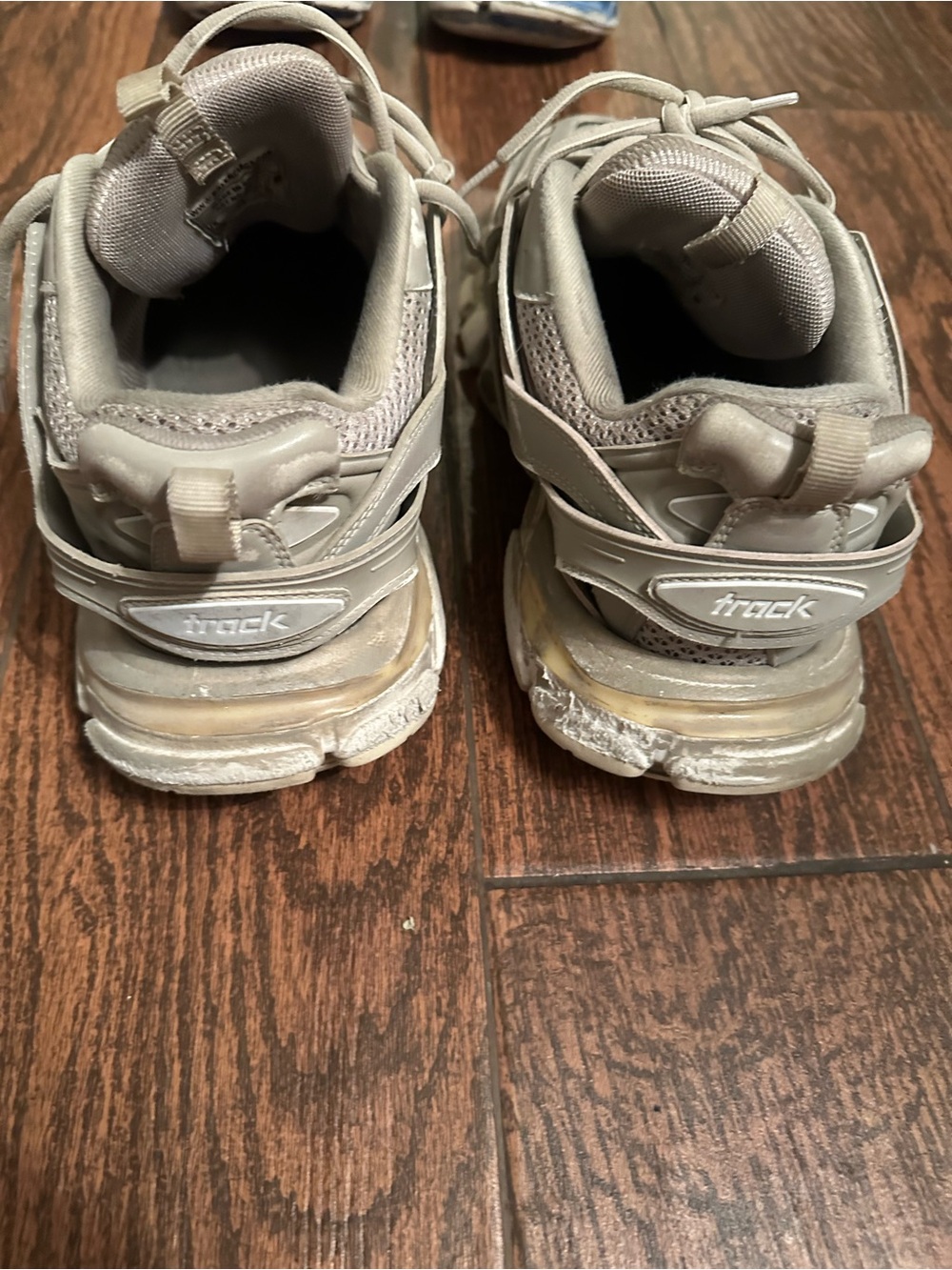 Balenciaga Men's Beige/Grey Track Sneaker - Picture 2 of 5